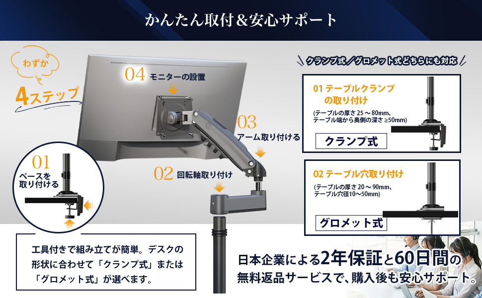 モニターアームA＋５